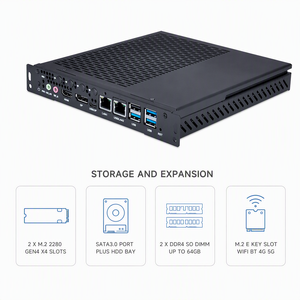 Computer OPS per Lavagna Interattiva, 80 Pin, 12a/13a Generazione, 4K, Doppio Display, DDR4 64GB Max, RS232, PC per Aula Didattica e Sala Conferenze - Product Image 5