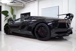 Convient pour <span class=keywords><strong>Lamborghini</strong></span> <span class=keywords><strong>Aventador</strong></span> LP700 720 Modifié DMC Petit contour en fibre de carbone Lèvre avant Jupe latérale Lèvre arrière Aile arrière - Product Image 6