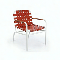 Chaises en corde pour l'extérieur Table et chaises d'extérieur Ensemble de jardin Chaises de jardin en aluminium