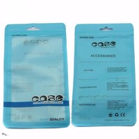 Sacs transparents zip-lock en plastique brillant avec impression de logo personnalisé pochette d'emballage pour housse de téléphone portable câbles Usb