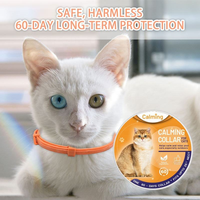 Collier apaisant OEM pour chats, collier aux phéromones longue durée, aide à calmer les chats pendant 60 jours, réduit le stress, l'anxiété et les bruits forts