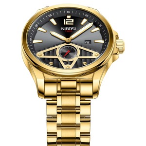 Drioshipping Montre-bracelet analogique à quartz de sport pour hommes de luxe-Bracelet en acier étanche et cadran en verre Style professionnel Relogio Masculino - Product Image 2