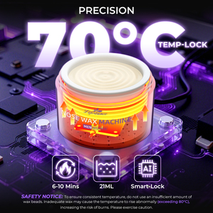 Lifestance New Design Nasal Wax <b>Kit</b> Depilatory Hypoallergenic Wax <b>Beads</b> Nose Hair Removal Wax With Plastic Sticks - Product Image 4