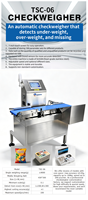 Máquina de Control de Peso Automática de Alta Velocidad, Máquina de Control de Peso en Línea para Línea de Producción, Verificador de Peso, Servicio OEM/ODM