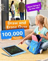 Tablette d'écriture LCD éducative pour garçons et filles de 3 ans, 10 pouces, alimentée par batterie, effaçable, réutilisable, bloc de dessin électronique