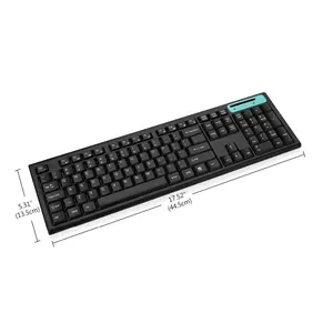 SMK-55350AG SQT Level masuk 2.4GHz Keyboard nirkabel ramping dan Mouse Kombo Aksesori Laptop terlaris