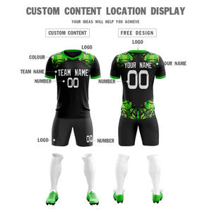 Ensemble d'uniformes de football personnalisés pour adultes – Maillot respirant à manches courtes, service OEM, short à taille élastique, chaussettes hautes – Tenue de sport - Product Image 4