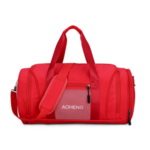Sac de voyage unisexe en polyester Oxford, sac de sport avec séparation sec/humide, poche à chaussures indépendante, sac à main portable à bandoulière - Product Image 1