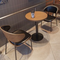 Canapé d'angle rembourré moderne commercial, table en bois sur mesure pour maison de thé, restaurant, hôtel, café, ou bar à grillades