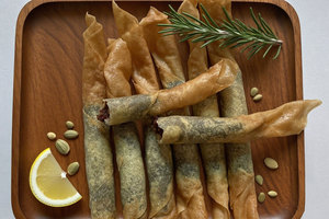 Haricots rouges surgelés et croustillants Rouleau de printemps Collation de pâtisserie <span class=keywords><strong>végétarienne</strong></span> en gros pour fournisseur de restaurant OEM Dim Sum - Product Image 3