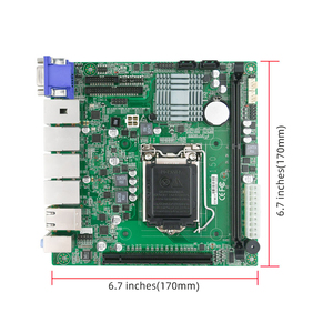 <span class=keywords><strong>Original</strong></span> Mini ITX LGA1150 Intel H81 chip 4th Gen <span class=keywords><strong>CPU</strong></span> DDR3 UDIMM computadora de un solo canal placa base de servidor integrado - Product Image 2