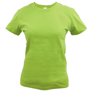 Estilo Premium 180 Gsm/5,3 oz Ring Spun <span class=keywords><strong>Jersey</strong></span> señoras manga corta Camisetas <span class=keywords><strong>cuello</strong></span> redondo alta calidad 100% algodón <span class=keywords><strong>Mujer</strong></span> camiseta - Product Image 2