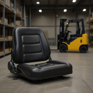 Sedile per Carrello Elevatore D0100HEXGHU con Schienale Regolabile, Nero, Ricambio per Attrezzature di Movimentazione Materiali - Product Image 2