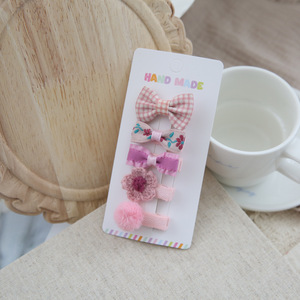 Juego de Cinco Lazos para el Cabello de Niñas, con Flores Dulces y Exquisitas, de Alta Calidad, para el Cabello Rebelde - Product Image 3