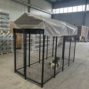 Jaula/Caseta/Corral para Perros Grande, Personalizada, de Malla Metálica Galvanizada para Exteriores, Impermeable, Fácil de Montar, con Paneles de Cerca - Product Image 1