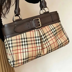Sac fourre-tout pour femme de haute qualité, design à carreaux, luxe, grande capacité, sac à bandoulière, sac à main zippé pour femmes - Product Image 1