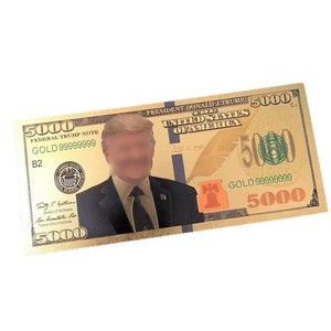 Billete Conmemorativo de 5000 Dólares del 45º Presidente, con Lámina Dorada, Tarjeta de Billete Federal, Regalo Coleccionable del Salón de la Independencia - Product Image 4