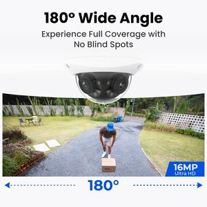 <span class=keywords><strong>Reolink</strong></span> 4K IK10 Caméra dôme <span class=keywords><strong>IP</strong></span> PoE anti-vandalisme à double objectif 8MP Détection intelligente Caméra de sécurité panoramique 180 ° IP67 avec projecteur - Product Image 2