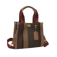 Sac fourre-tout en toile personnalisé 2025 nouvelle mode rayé concepteur sac à bandoulière dames épaule sac à main femmes sacs fourre-tout
