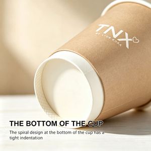 Customizable <b>Disposable</b> Double-Wall Craft Coffee <b>Cups</b> for Wine Tequila 8oz 10oz 12oz 16oz 20oz Hot Drinks Customized Logo - Product Image 6