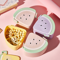 Nouvelle boîte à bonbons créative en plastique en forme de pastèque, joli récipient à collation pour enfants, rangement pour noix et fruits secs, capacité 0-1L, design original