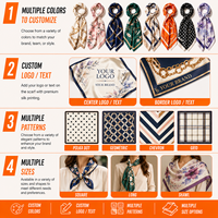 Nouvel Arrivage Foulard en Soie pour Femme, Ivoire et Bleu Marine, Bordure Chaîne, Doux, Léger, Finition Lisse, Accessoire de Mode, Fournisseur