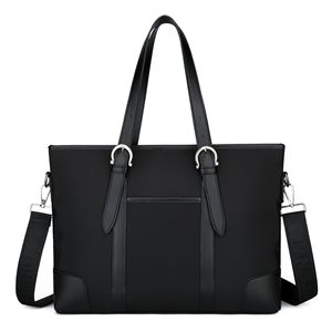 Trendybay Luxury Oxford Handheld Briefcase, Custom Logo Large Capacity Shoulder Tote, Multiple Strap Business Travel <b>Laptop</b> Bag. - Product Image 1
