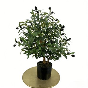 <b>Artificial</b> Olive <b>Tree</b> Potted Plant Bionic High Simulation Plastic Christmas Evergreen Indoor Decor - Product Image 1