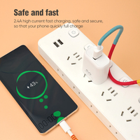 Câble en silicone tressé USB-C pour charge rapide 2.4A pour S22 Ultra, compatible appareil photo et écouteurs, garantie 12 mois