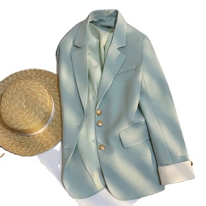 Costume de bureau élégant pour femme avec veste blazer à manches longues, col à revers et boutons, pour le printemps et l'automne, vêtements assortis - Product Image 6