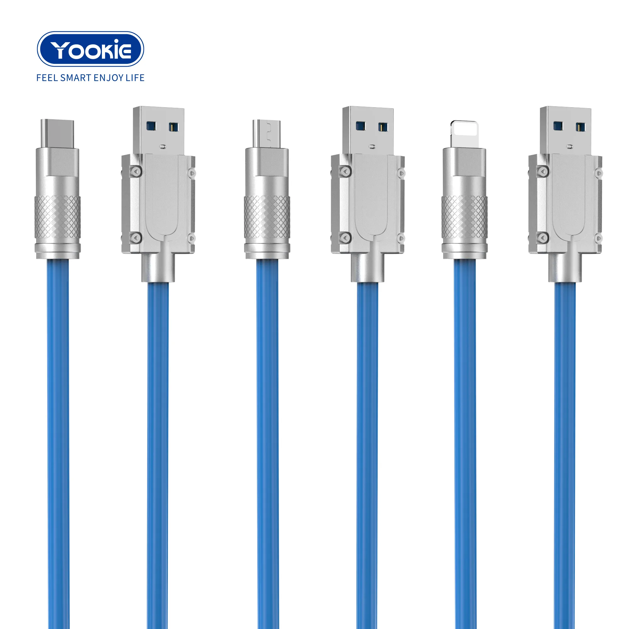 Kabel data USB C pengisian daya Cepat kabel Tipe c silikon kualitas tinggi 2.4 A A A OEM ODM