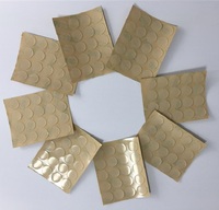 Tampons adhésifs transparents en acrylique simple face, résistants à la chaleur, en polyester, pour le masquage des verres, des plateaux de table et des meubles