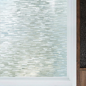 Film de fenêtre 3D moderne imperméable en PVC et PET durable, autocollant de confidentialité pour porte vitrée de salle de bain, sans colle requise - Product Image 3
