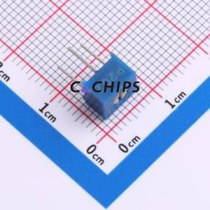 ตัวต้านทาน/โพเทนชิโอมิเตอร์แบบปรับได้สำหรับ3362P-1-202LF ผ่านชิ้นส่วนรู (THT)-3P, ตัวต้านทาน7x6.8มม. 10% 2Kohm 500 250mw pp/℃ - Product Image 1