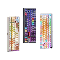 AULA F87 ProV2 Tri-Mode Kabellose Mechanische Tastatur 8K Polling-Rate 87 Tasten Blattfeder-Gasket Hot-Swap-fähig RGB Neue USB Laptop-Tastatur
