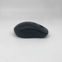 Mouse optik nirkabel ergonomis 4D 2.4Ghz, stok USB disesuaikan untuk Laptop/PC/komputer untuk kantor/Bisnis