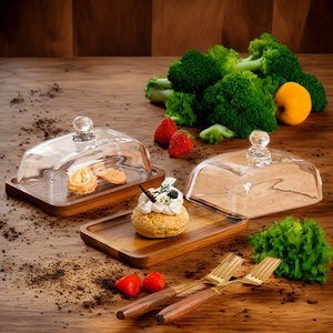 Piring Mentega Kaca Persegi Panjang Laris Manis dengan Tutup Kaca, Piring Keju, Piring Camilan, Piring <span class=keywords><strong>Dessert</strong></span>, Piring Kue Chaozhou - Product Image 4