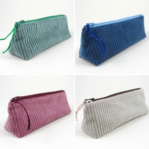 กล่องดินสอผ้าลูกฟูกยาวมีซิปกระเป๋าเก็บเครื่องสำอางกระเป๋าใส่ดินสอกระเป๋าปากกาสำหรับนักเรียนออกแบบได้ตามต้องการ - Product Image 2