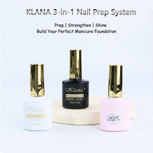 KLANA 3 in 1 Base Coat UV Gel 15ml Reinforcing Gel for <b>Nail</b> No Wipe Top Coat Gel Polish Long Lasting 45 Days Wholesale - Product Image 1