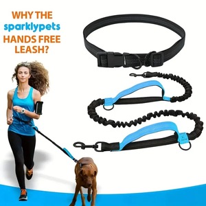 Laisse Rétractable Mains Libres Sparklypets pour Chien, Réfléchissante et Durable, pour Races Moyennes, Accessoire de Course pour Animaux de Compagnie - Product Image 4