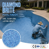 Perles de verre colorées résistantes aux taches, finition galet texturé sable de plage, pour piscines dégradées de complexes balnéaires - Qualité usine pour le commerce international