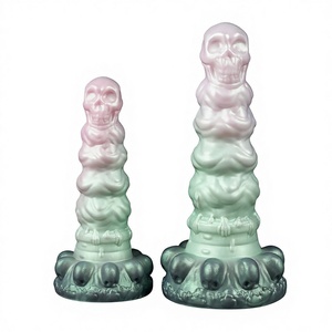 Tapón Anal Personalizado OEM para Hombres y Mujeres, de Silicona Líquida, con Forma de Calavera, Juguete Sexual para Masturbación Masculina - Product Image 1