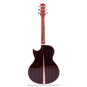 Chitarra Acustica Interamente in Legno Massello 38 Pollici, Modello Florentine con Cutaway, Abete Tedesco e Palissandro Indiano, Chitarra Acustica di Alta Gamma - Product Image 2