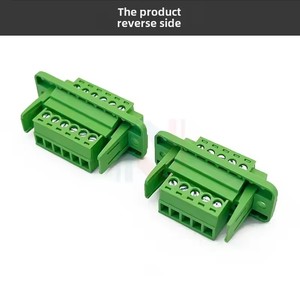 1 Juego de Paneles de Conexión de Pared 15EDGWC-3.5mm, Bloque de Terminales Enchufable sin Soldadura con Brida de Montaje, 2P3P4P5P6P7P8P9P10P12P-24P - Product Image 3