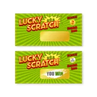 Custom Double-Sided Printing Scratch Cards