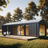 Maison préfabriquée de luxe en acier, conteneur, kit de montage, 2 chambres, usage familial, écologique, anti-corrosion, style villa chinoise