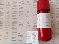 Rouleau d'étiquette d'emballage personnalisé avec logo en vinyle auto-adhésif papier imperméable et matière plastique ÉTIQUETTE COSMETIQUE
