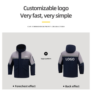 Chaqueta de Trabajo Industrial Gruesa para Invierno, con Capucha, Reflectante, con Logotipo Personalizado, para Garaje - Product Image 2
