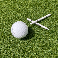 SwingPerfect - Juego de 100 Tees de Madera para Práctica de Golf, 70 mm, para Alineación, Línea de Inicio, Ejercicios de Putt, Compatibles con Tapetes de Golf, Ayuda para el Entrenamiento