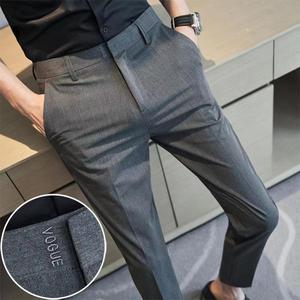 <span class=keywords><strong>Pantaloni</strong></span> da uomo primavera ed estate da lavoro nuovi <span class=keywords><strong>pantaloni</strong></span> Casual Slim-fit Non stiranti elastici all'ingrosso della fabbrica - Product Image 5